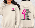 Personalized Name Gymnastics Hoodie, Custom Girls Gymnast Tee, Vault Floor Bars Beam Hoodie, Front Back