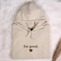 For Good Embroidered Hoodie, Wicked Sweatshirt, Changed for Good Shirt, Heart Long Sleeve Shirt, Wicked Gift for Him, Gift for Husband