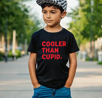 Cooler Than Cupid Shirt, Funny Valentine Kids Tee, Boys Valentine’s Day Shirt