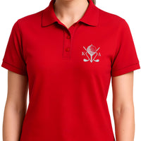 Custom Monogram Golf Polo for Men and Women – Personalized Embroidered Polo Shirt with Initials(Adult)