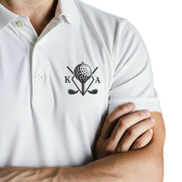Custom Monogram Golf Polo for Men and Women – Personalized Embroidered Polo Shirt with Initials (Women)