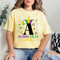 Personalized Monogrammed Family Shirt, Custom Mardi Gras Name Tee, Mardi Gras Family Shirt