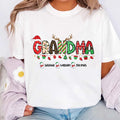 Grandma Shirt, Custom Grandkids Name Tee, Christmas Grandma Shirt