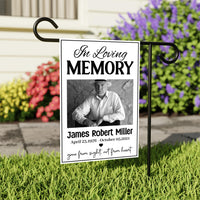 Custom Garden Flag, Memorial Photo Yard Flag, Personalized Garden Flag, Remembrance Garden Decor, Tribute Outdoor Decoration, Family Gift