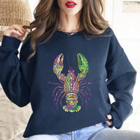 Louisiana Crawfish Sweatshirt, Mardi Gras Crawfish Tee, Louisiana Mardi Gras Sweatshirt