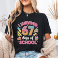 I Survived 67 Days of School Shirt, Funny 67 Days Shirt, Cute School Days Tee