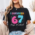 I Survived 67 Days of School Shirt, Funny 67 Days Shirt, Cute School Days Tee