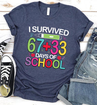 100 Days of School Shirt, Funny Six Seven Shirt, 100 Days Celebration Tee, Back to School Shirt