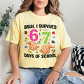 Bruh I Survived 67 Days of School Shirt, Funny 67 Days Shirt, Back to School Tee