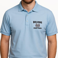 Custom Coach Polo Shirt for Men and Women - Personalized Mascot Embroidered Polo for Teams (Adult)