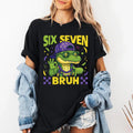 Six Seven Bruh Shirt, Mardi Gras Alligator Shirt, Funny 6 7 Bruh Tee