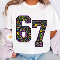 67 Mardi Gras Shirt, Mardi Gras 67 Number Shirt, Trendy Festival Tee