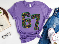 67 Mardi Gras Shirt, Mardi Gras 67 Number Shirt, Trendy Festival Tee