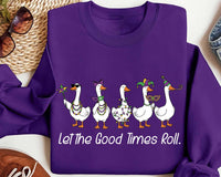Mardi Gras Silly Goose Sweatshirt, Coquette Style Carnival Shirt, Fat Tuesday Celebration Sweatshirt