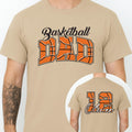 Custom Basketball Dad Shirt, Personalized Player Name Shirt, Jersey Number Dad Tee, Front Back
