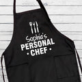 Your Name Personal Chef Apron, Custom Grill Apron, Personalized Cooking Apron for Men, Funny BBQ Gift for Him, Valentine’s Day Kitchen Gift