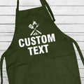 Custom Text Grill Apron, Personalized Kitchen Apron for Men, Funny BBQ Cooking Apron, Gift for Him, Custom Chef Apron, Grill Master Gift