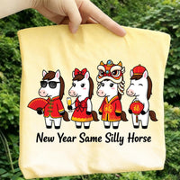 New Year Same Silly Horse Shirt, Funny Lunar New Year Shirt, Cute Silly Horse Tee