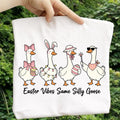 Easter Vibes Same Silly Goose Shirt, Funny Easter Goose Shirt, Cute Spring Silly Goose Tee