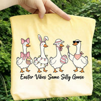 Easter Vibes Same Silly Goose Shirt, Funny Easter Goose Shirt, Cute Spring Silly Goose Tee