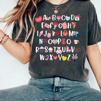 Teacher Valentine Shirt, Valentine’s Day Alphabet Shirt, Kindergarten Teacher Tee