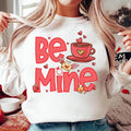 Be Mine Coquette Valentine Sweatshirt, Preppy Christian Love Like Jesus Shirt, Vintage Brushstroke Heart Sweatshirt