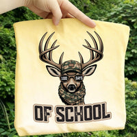 Buck 100 Days of School Shirt, Deer Hunting Teacher Shirt, Forest Animal Celebration Tee
