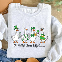 St Paddy’s Same Silly Goose Sweatshirt, Funny St Patrick’s Goose Shirt, Cute Shamrock Goose Sweatshirt