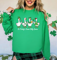 St Paddy’s Same Silly Goose Sweatshirt, Funny St Patrick’s Goose Shirt, Cute Shamrock Goose Sweatshirt