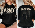 Custom Army Family Shirt, Personalized Military Family Shirt, Matching Army Tee, Front Back
