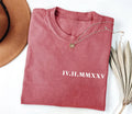 Personalized Roman Numeral Shirt, Custom Roman Date Tee, Anniversary Year Outfit, Couple Matching Shirt