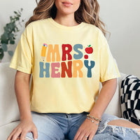 Personalized Teacher Shirt, Custom Teacher Name Crewneck, First Day of School Teacher Shirt