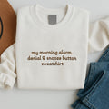 Custom Embroidered Sweatshirt, Personalized Text Hoodie, Custom Shirt, Long Sleeve Shirt, Center-Only, Minimal Custom Crewneck Shirt Gift