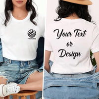 Custom Logo Shirt, Personalized Shirt, Customized Text Tee, Front Back