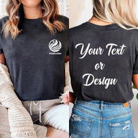 Custom Logo Shirt, Personalized Shirt, Customized Text Tee, Front Back