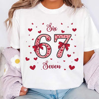 67 Valentine’s Day Shirt, Funny 6-7 Meme Shirt, Cute Couple Tee