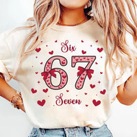 67 Valentine’s Day Shirt, Funny 6-7 Meme Shirt, Cute Couple Tee