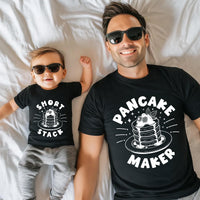 Dad & Kid Pancake Maker Shirt, Matching Father Child Shirt, Funny Breakfast Tee