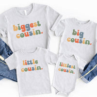 Big Cousin Retro Shirt, Biggest Cousin Shirt, Retro Cousin Tee