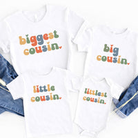 Big Cousin Retro Shirt, Biggest Cousin Shirt, Retro Cousin Tee