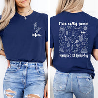 One Silly Goose Birthday Shirt, Custom 1st Birthday Family Matching Tee, Funny Goose Party, Personalized First Birthday Shirt, Front Back