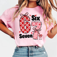 67 Valentines Shirt, Funny Valentine Six Seven Shirt, Cute Valentine Meme Tee