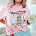 How Many Nights a Week Should You Be Reading 6-7 Shirt, Children’s Books Shirt, Teacher Six Seven 67 Tee
