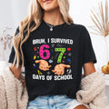 Bruh I Survived 67 Days of School Shirt, Funny 67 Days Shirt, Back to School Tee