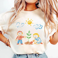 Custom Kids Drawing Shirt, Personalized Art Tee, Unique Gift for Mom, Custom Child Artwork