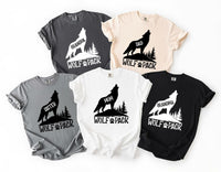 Personalized Wolf Pack Shirts, Family Matching T-Shirts for Unique Family Gatherings