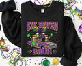 Six Seven Bruh Sweatshirt, Mardi Gras Cats Shirt, Funny Parade Car Sweatshirt