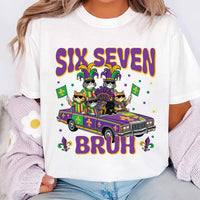 Six Seven Bruh Shirt, Mardi Gras Cats Shirt, Funny Parade Car Tee