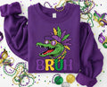 67 Bruh Sweatshirt, Mardi Gras Gator Shirt, Funny 67 Alligator Sweatshirt