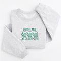 Beer Me I’m Irish-Ish Embroidered Sweatshirt, St Patrick’s Day Hoodie, St Patty’s Shirt, Green Beer Long Sleeve Shirt, Funny Irish Gift